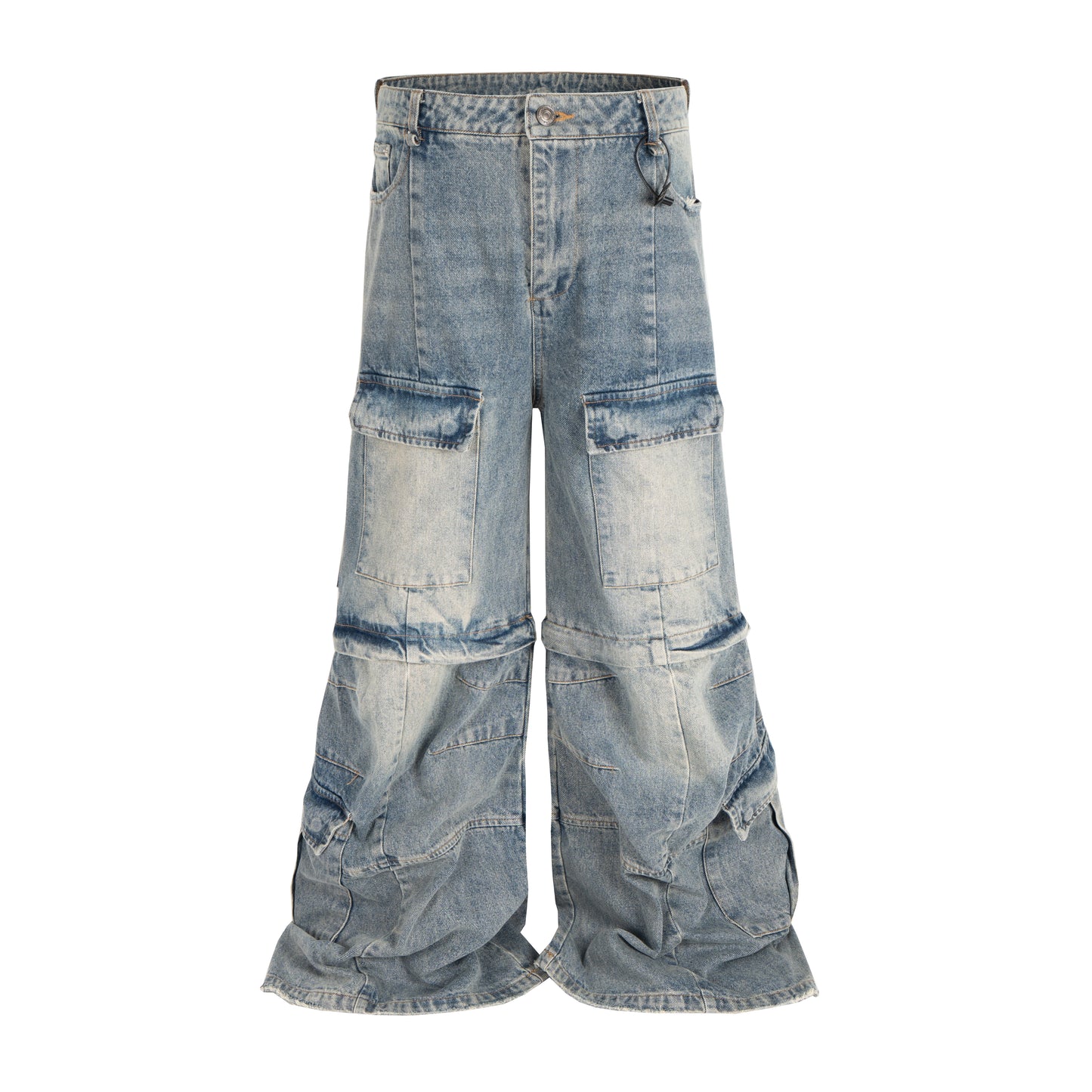 Node_2-in-1 Convertible Denim Pants