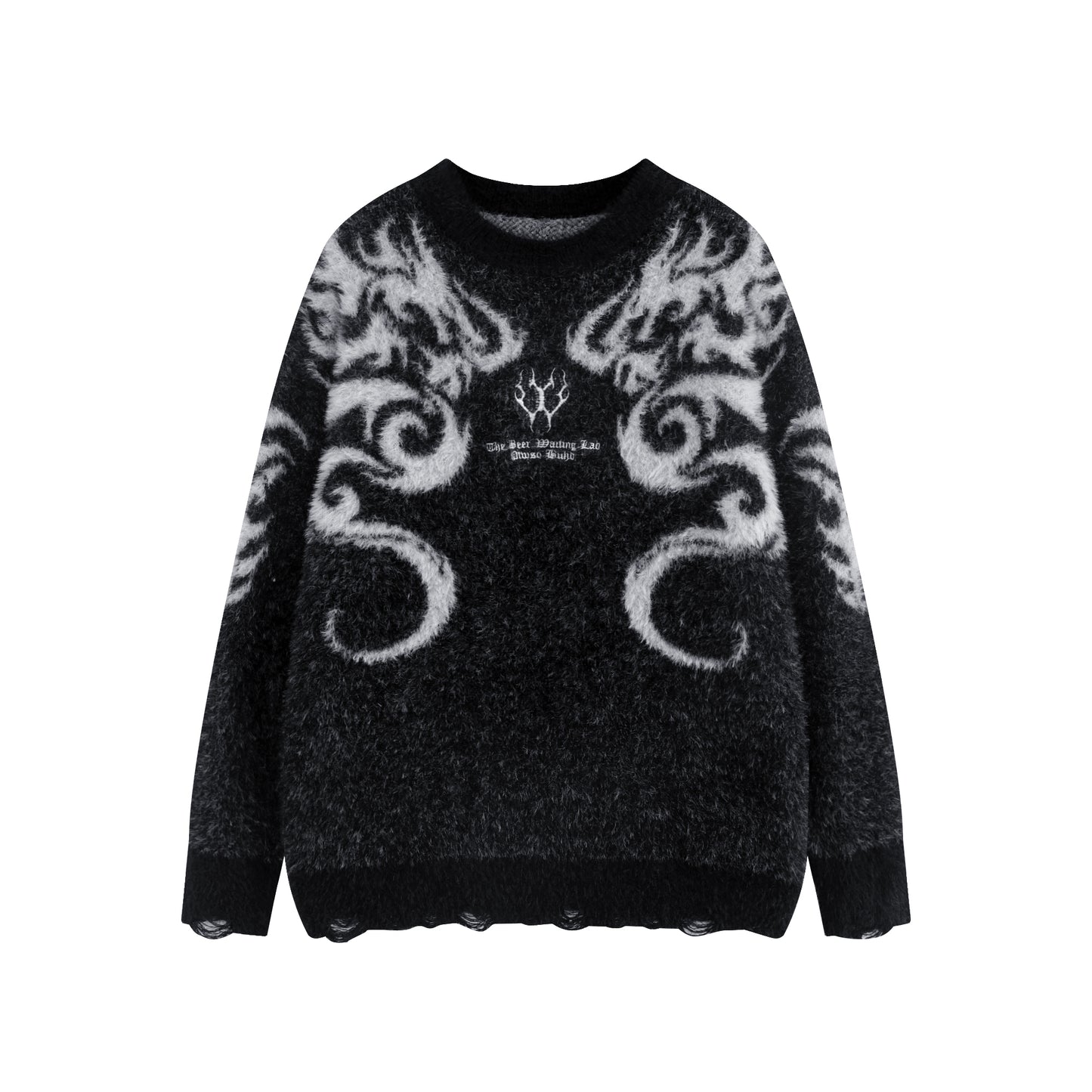 Node_Static Sigil Mohair Hoodies