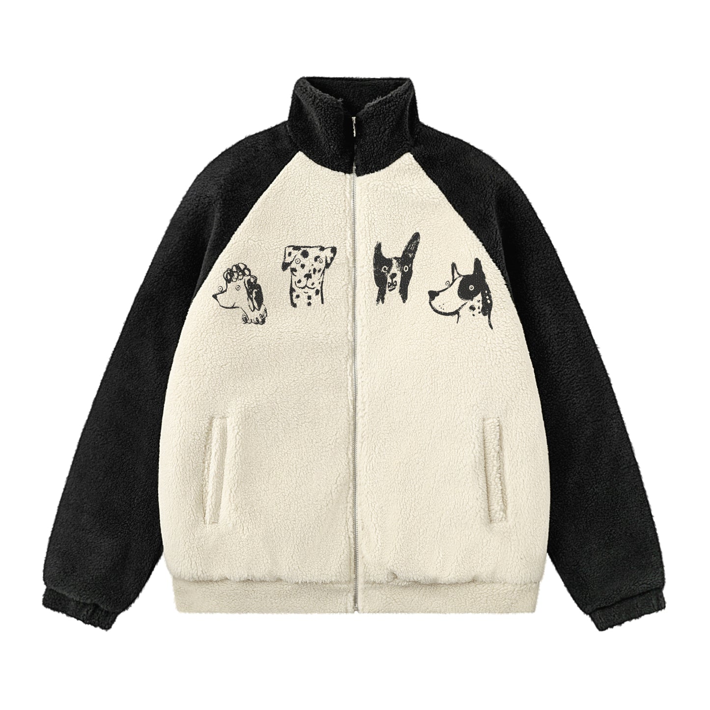 Node_Dog Doodle Sherpa Hoodies