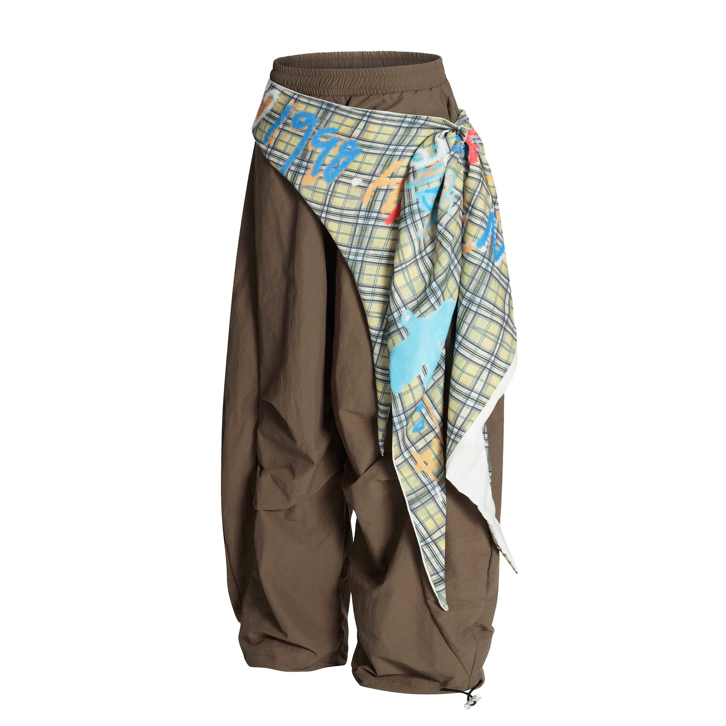 Node_Graffiti Sash Parachute Pants