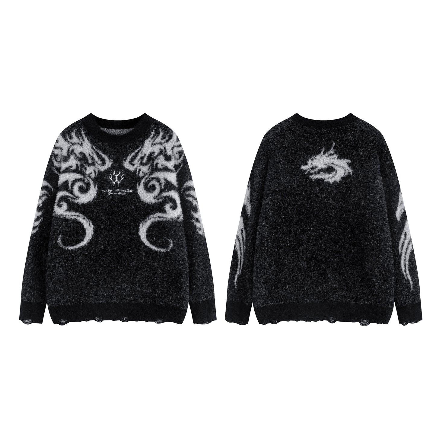 Node_Static Sigil Mohair Hoodies