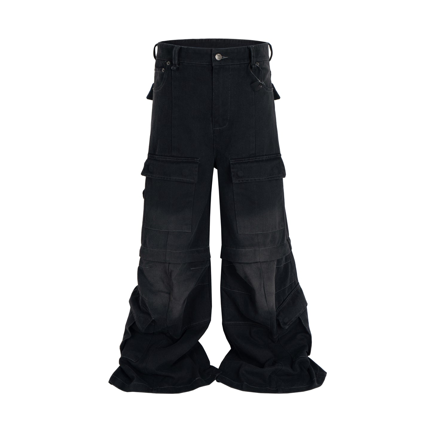 Node_2-in-1 Convertible Denim Pants