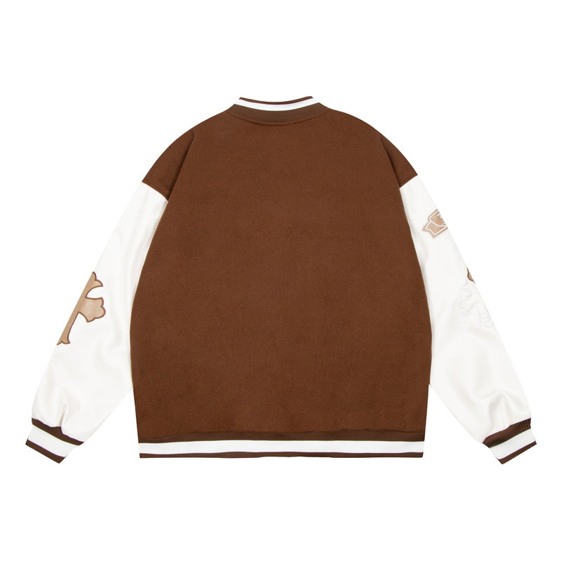 Node_Gothic Cross Varsity Jacket