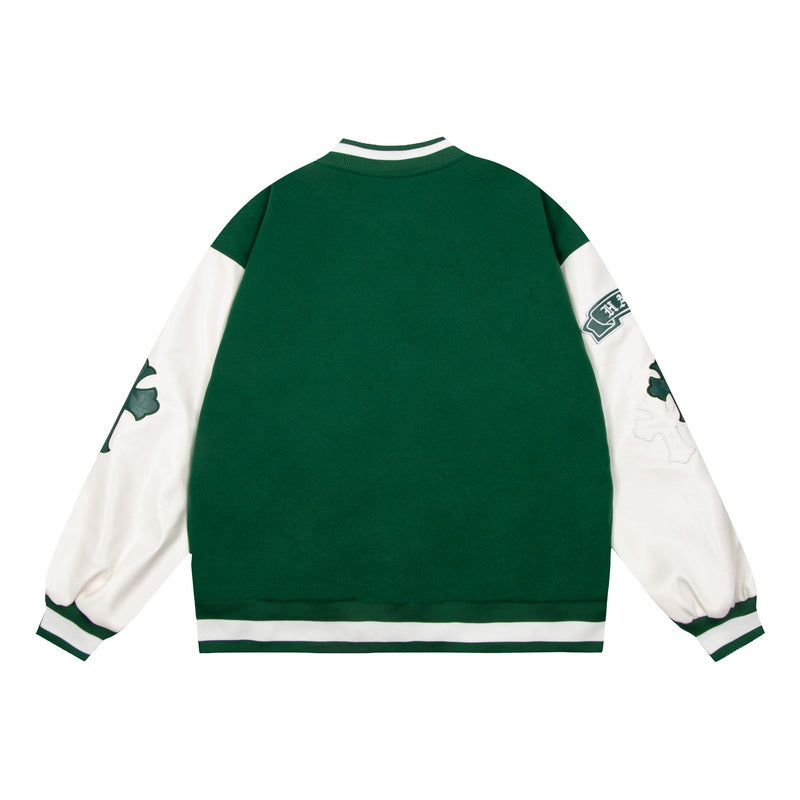 Node_Gothic Cross Varsity Jacket