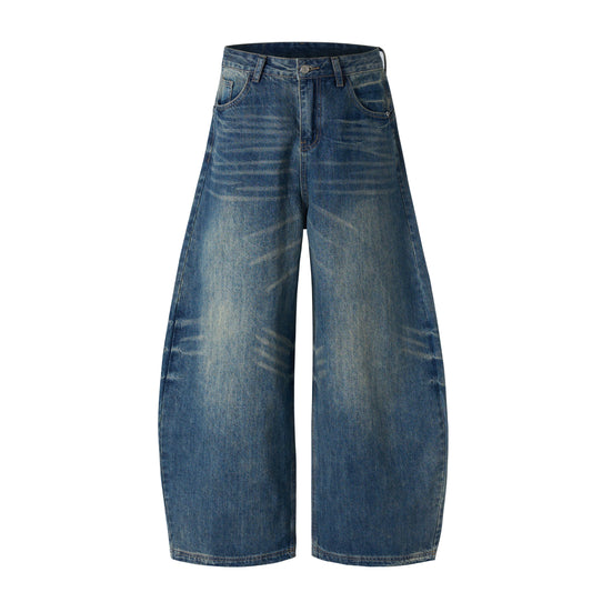 Node_Sculpted Barrel Denim Pants