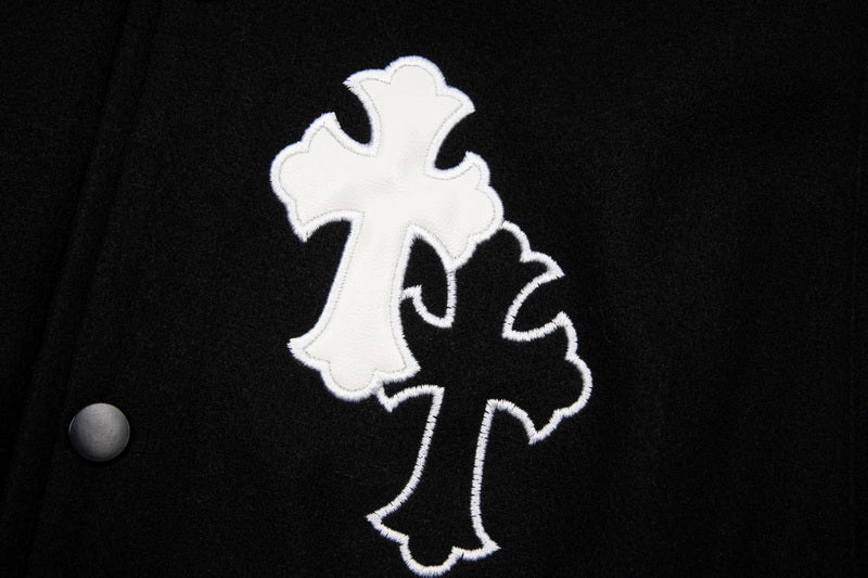 Node_Gothic Cross Varsity Jacket