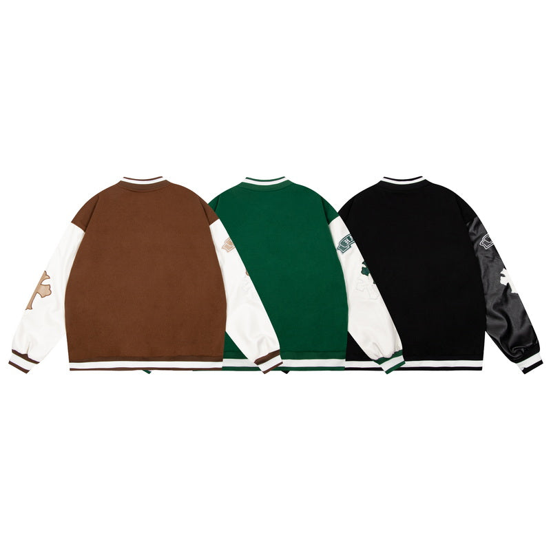 Node_Gothic Cross Varsity Jacket