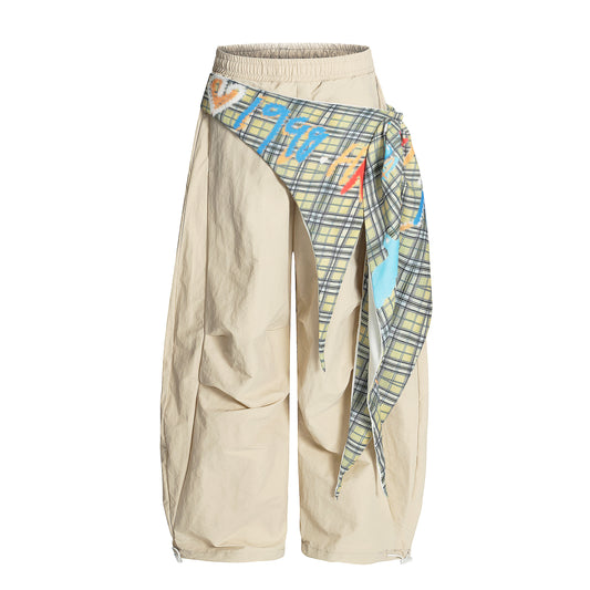 Node_Graffiti Sash Parachute Pants