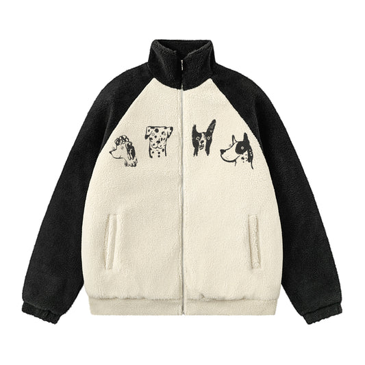 Node_Dog Doodle Sherpa Hoodies