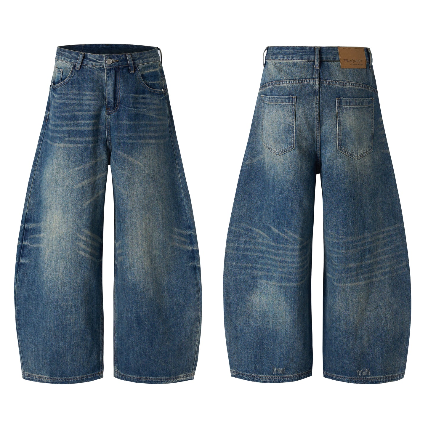 Node_Sculpted Barrel Denim Pants