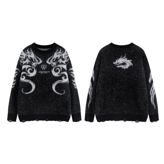 Node_Static Sigil Mohair Hoodies